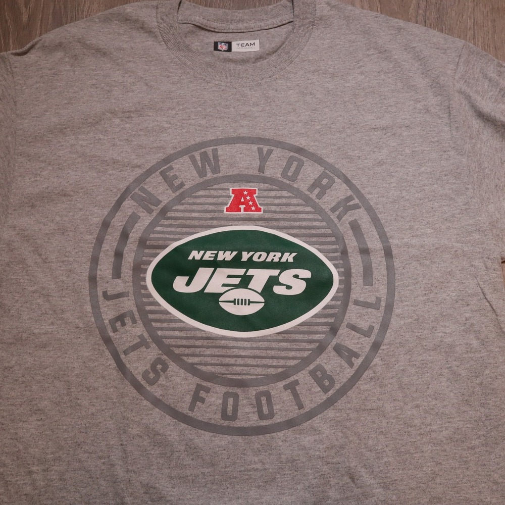 New York Jets NFL Football T Shirt Gray Men's Size Medium Team Apparel